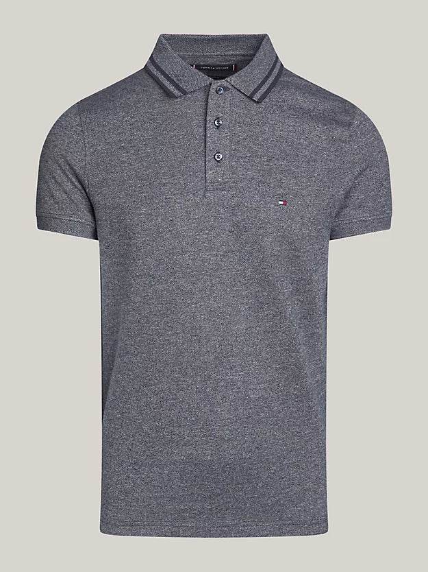 Tommy Hilfiger Tipped Collar Slim Fit Polo - Desert Sky MW0MW34755_DW5_alternate4