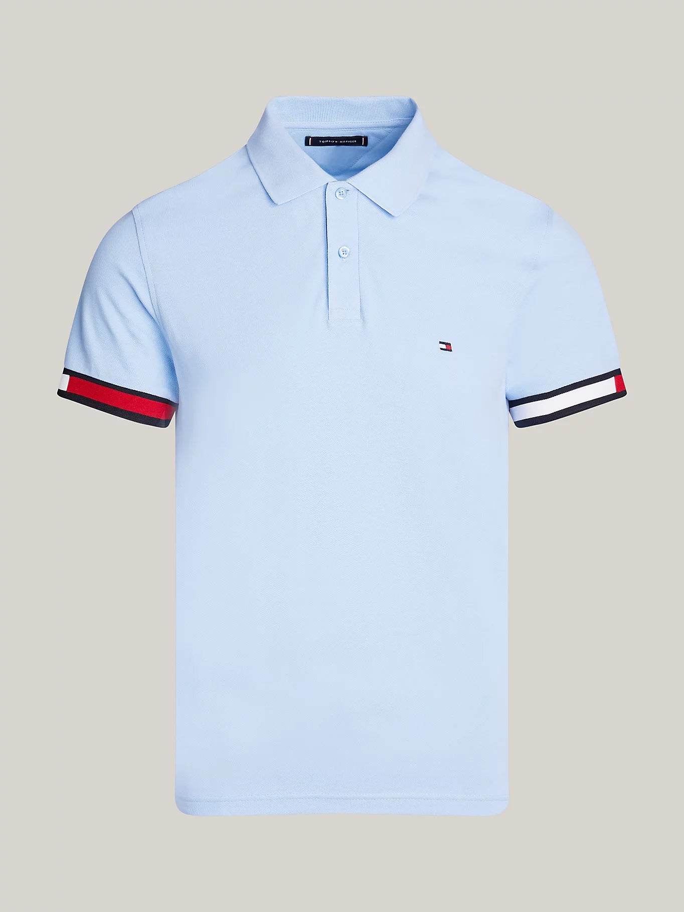 Tommy Hilfiger Hilfiger Flag Slim Fit Polo - Vessel Blue MW0MW35601_C1Z_alternate4