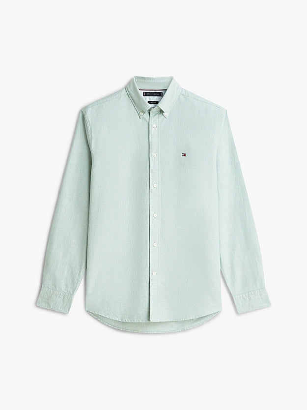Tommy Hilfiger Regular Fit Button-Down Collar Oxford Shirt - Nouveau Green MW0MW35774_L4F_alternate4