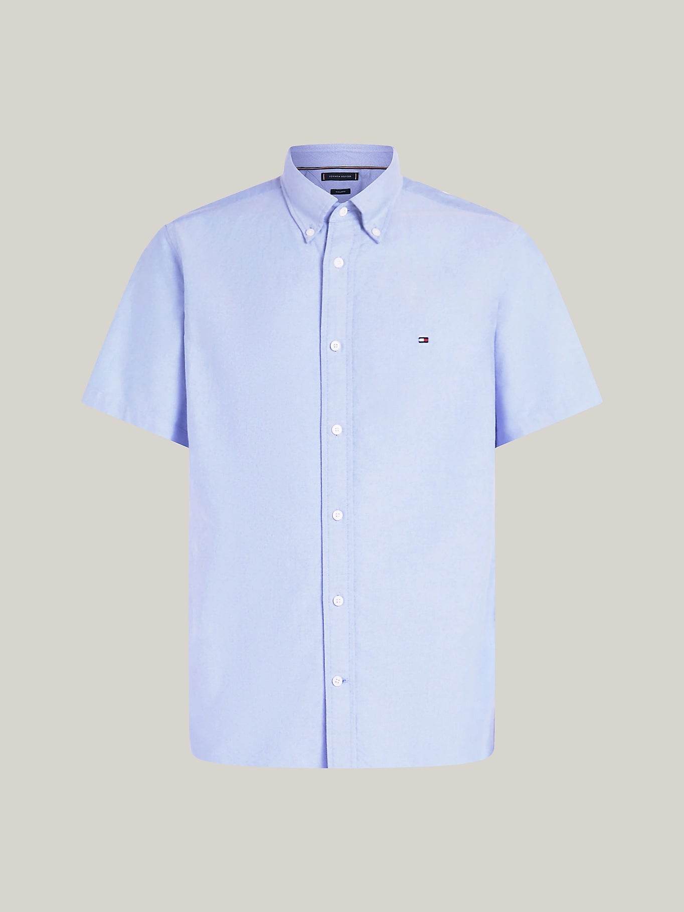 Tommy Hilfiger Heritage Short Sleeve Regular Fit Shirt - Shirt Blue MW0MW36272_0GY_alternate4