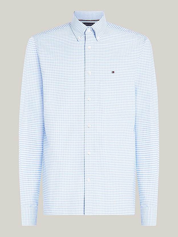 Tommy Hilfiger Gingham Regular Fit Oxford Shirt - Cloudy Blue MW0MW36395_0MU_alternate4