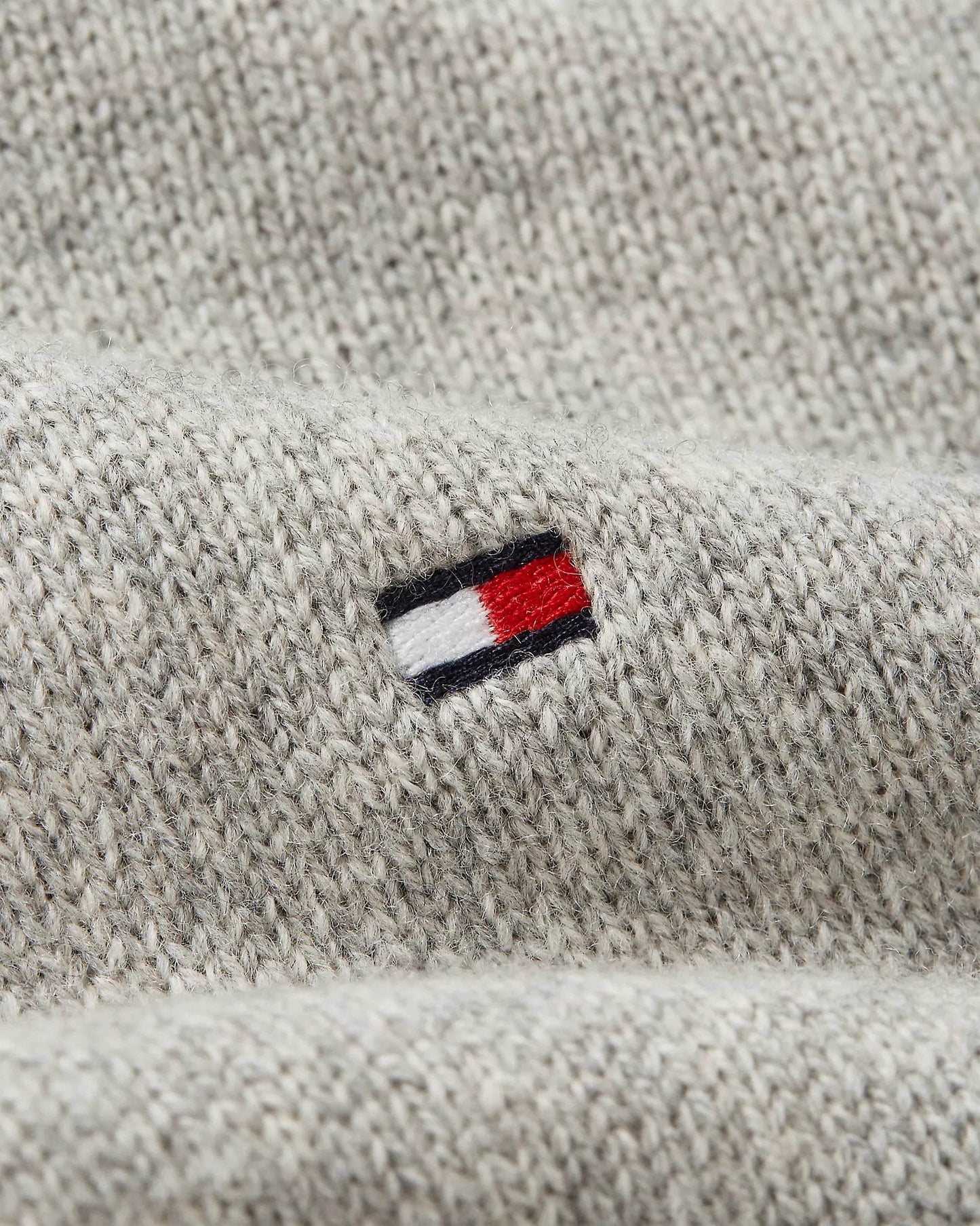 Tommy Hilfiger Lambswool Zip Mock - Light Grey Heather MW0MW36536P01_D_C4301