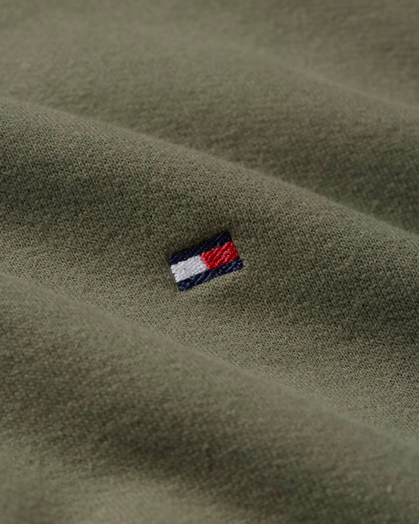 Tommy Hilfiger Fleece Crew Neck Sweatshirt - Battle Green MW0MW37232PLI_D_C4301