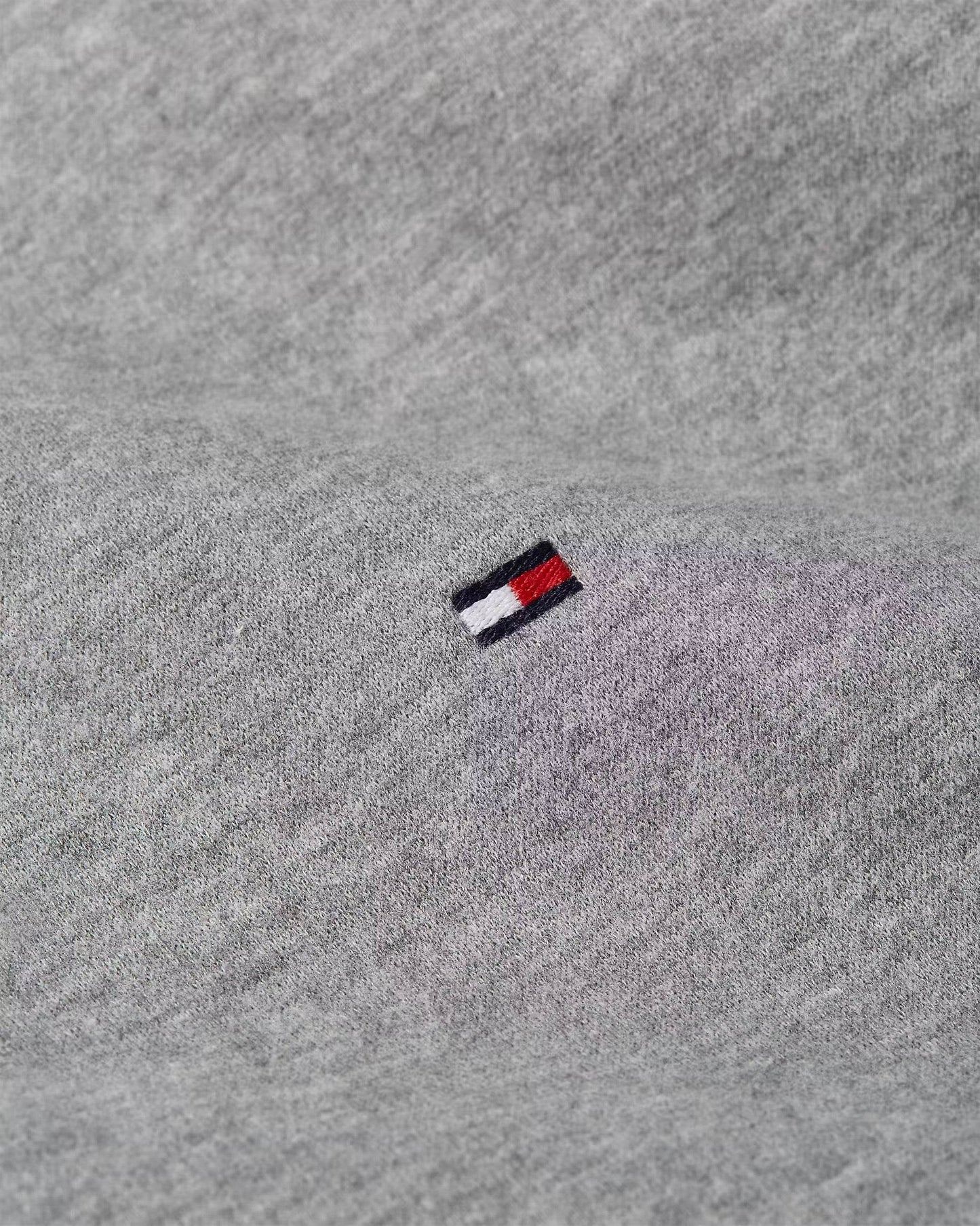 Tommy Hilfiger Quarter-Zip Mock Turtleneck Sweatshirt -Grey MW0MW37233P91_D_C5401