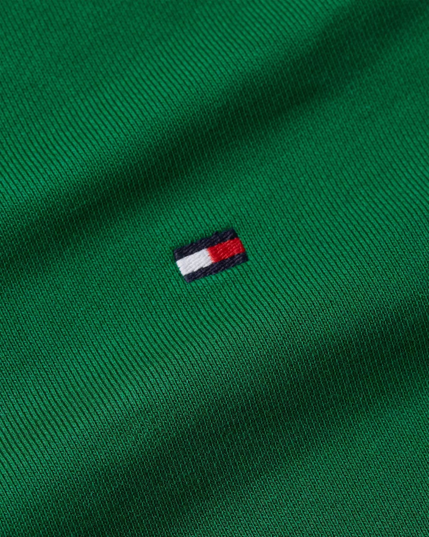 Tommy Hilfiger Flag Embroidery Terry Hoody - Nouveau Green MW0MW37235L4F_D_C5401