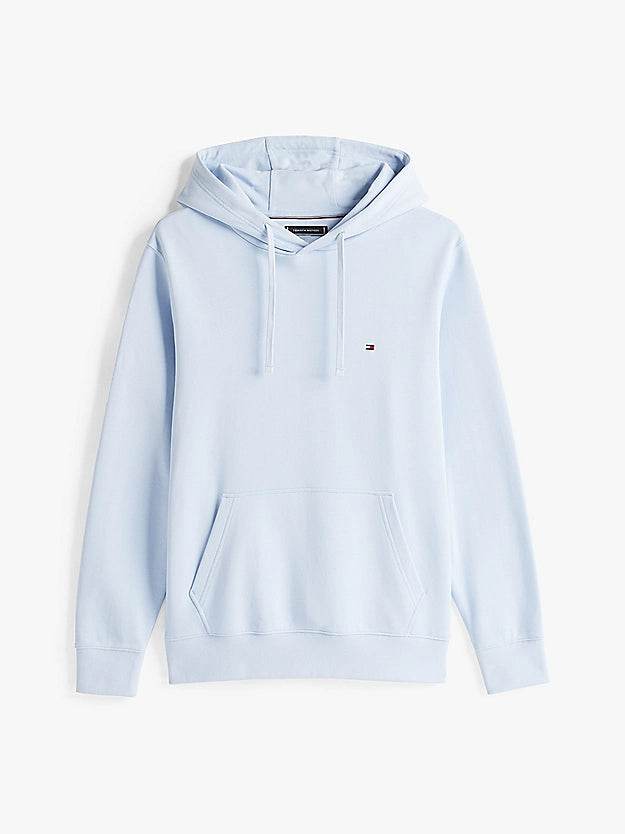Tommy Hilfiger Flag Embroidery Terry Hoody - Breezy Blue MW0MW37235_C1O_alternate4