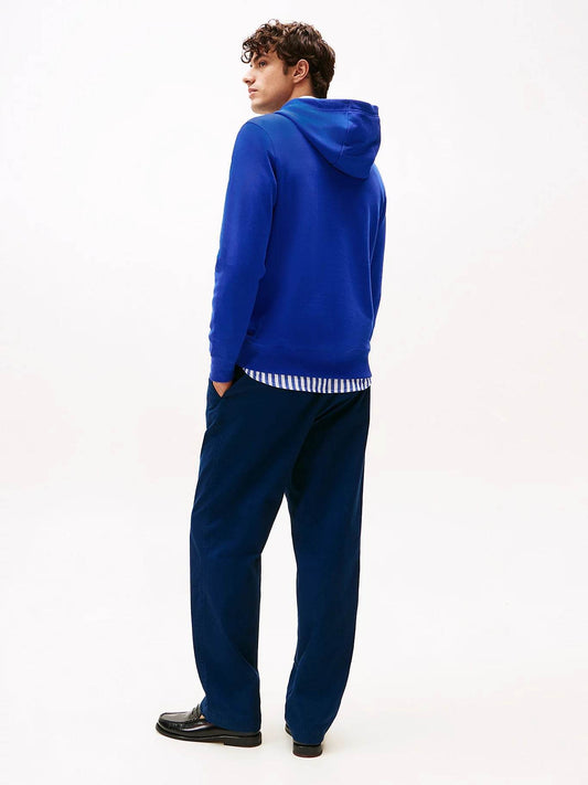 Tommy Hilfiger Flag Embroidery Terry Hoody - Wedge Blue MW0MW37235_D03_alternate3_173491a7-fffe-45b9-8683-c7fa419b9eb7