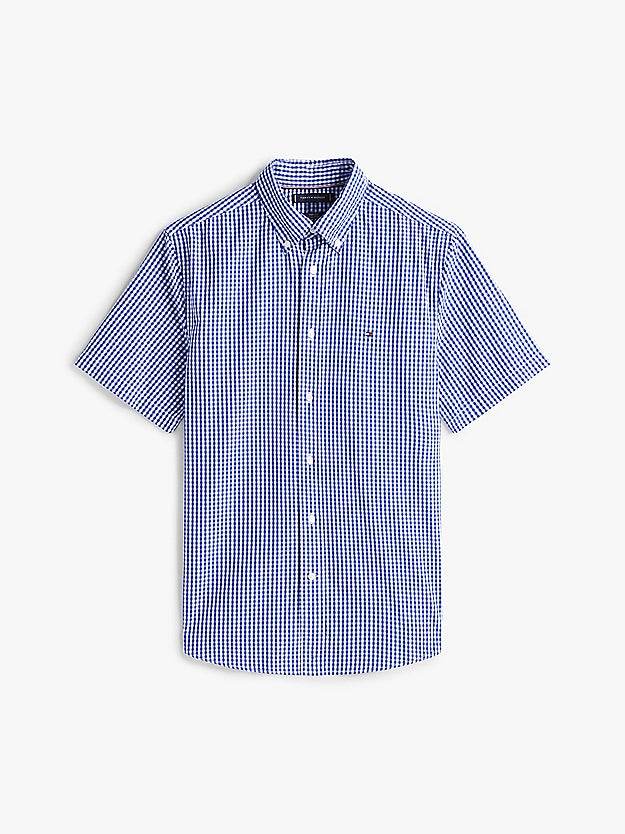 Tommy Hilfiger TH Flex Micro Check Poplin Shirt - wedge blue / check MW0MW38590_0MS_alternate4