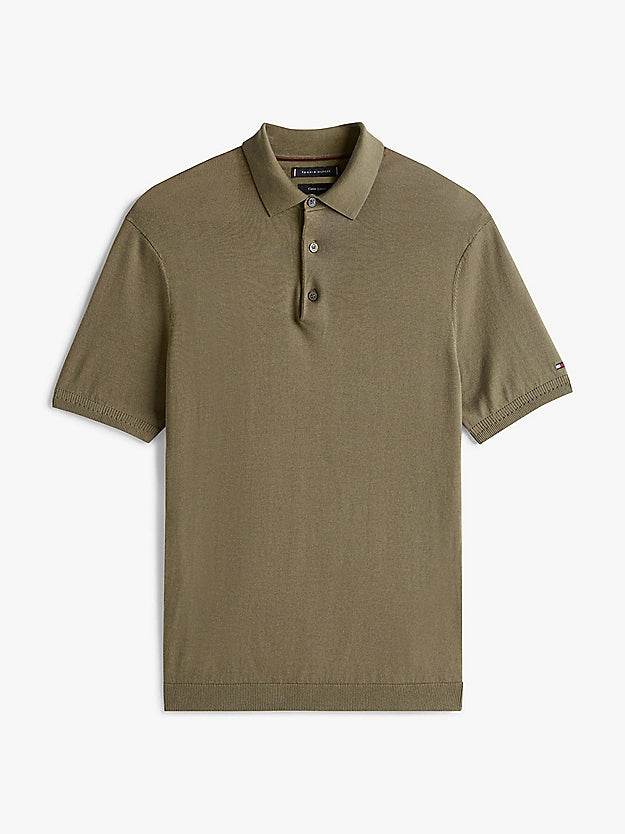 Tommy Hilfiger Smart Casual Regular Fit Polo Shirt - Battle Green MW0MW38747_PLI_alternate4