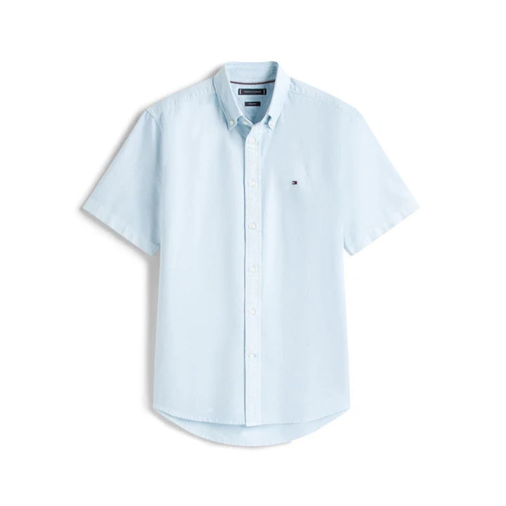 Tommy Hilfiger GMD Oxford SS RF Shirt - Breezy Blue MW0MW39433_c1o_main