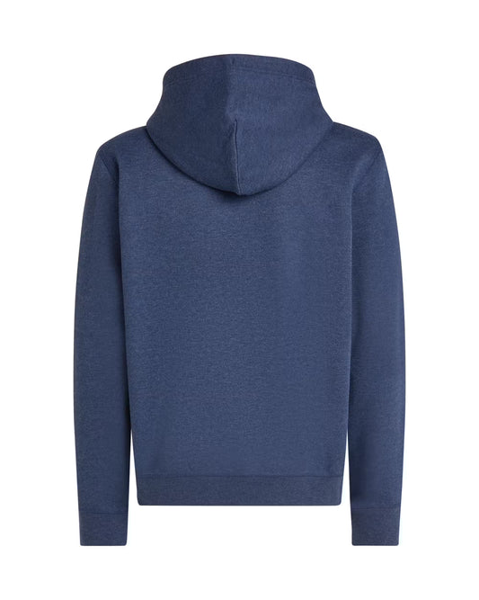 Tommy Hilfiger Flag Embroidery Fleece Hoody - Heathered Blue MW0MW39997DZ0_B_C5301