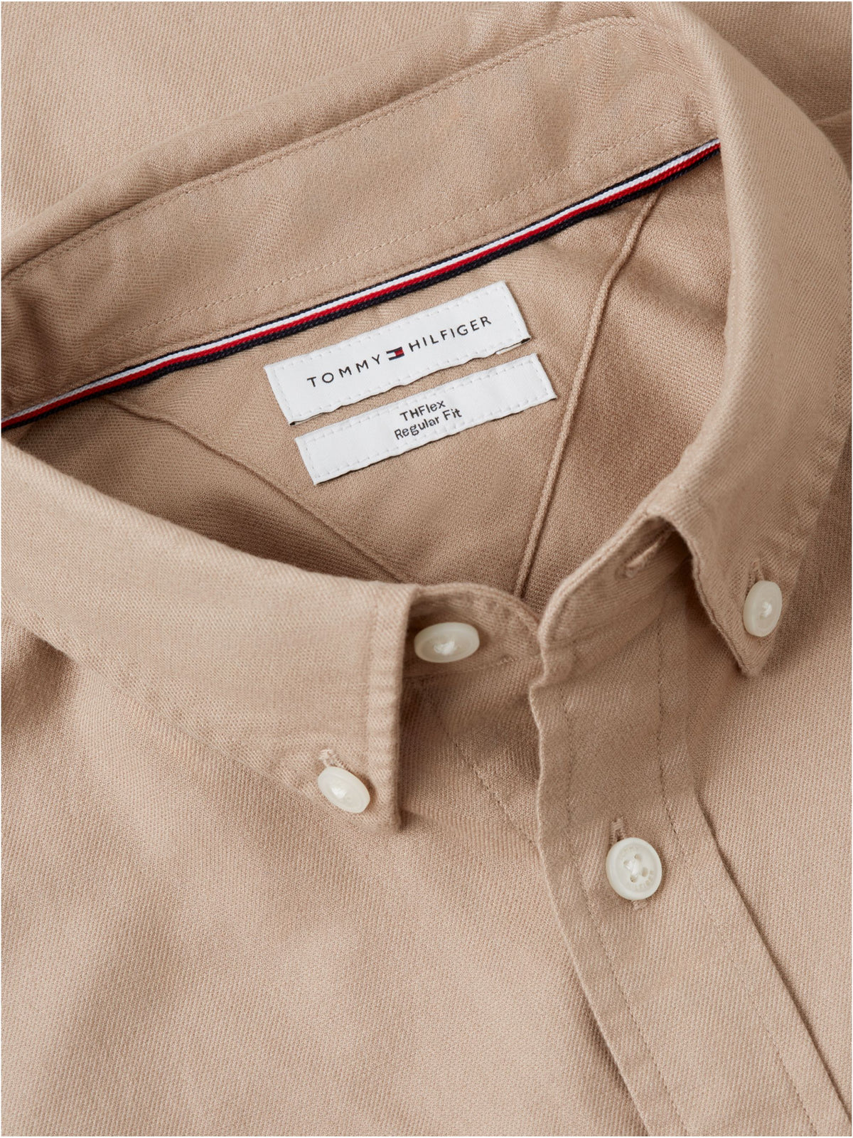 Tommy Hilfiger Flex Flannel Shirt - Coastal Taupe MW0MW40469_AFE_alternate5_ay