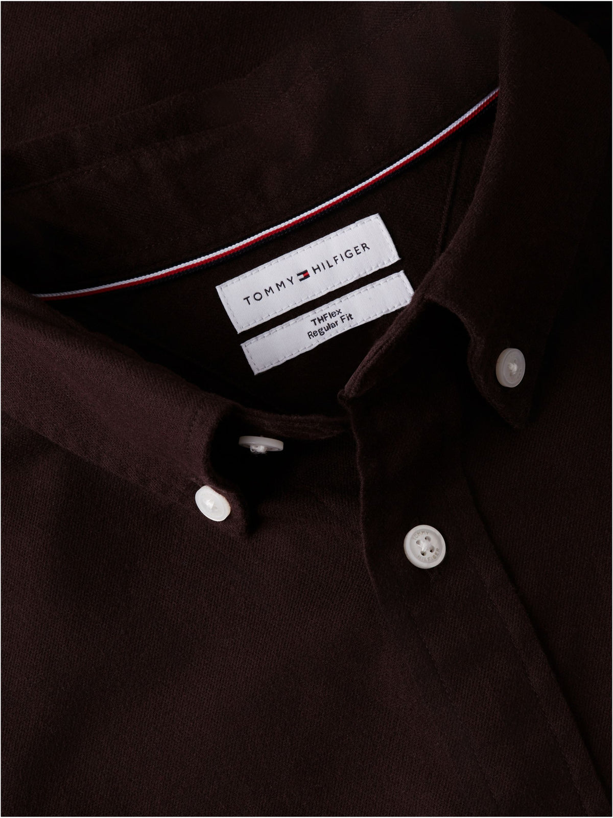 Tommy Hilfiger Flex Flannel Shirt - Chocolate MW0MW40469_HJT_alternate5_ay