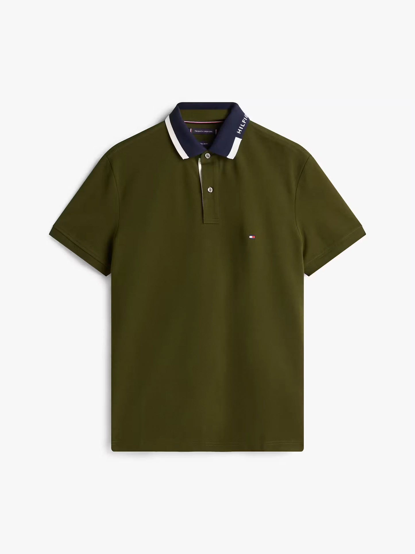 Tommy Hilfiger Regular Fit Collar Embroidery Polo Shirt - Arctic Spruce MW0MW41605_M1Q_alternate4