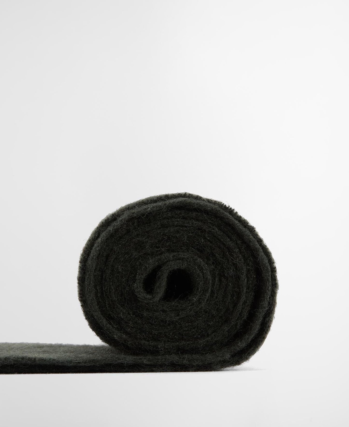 Barbour Plain Lambswool Scarf in Forest - fabric detail