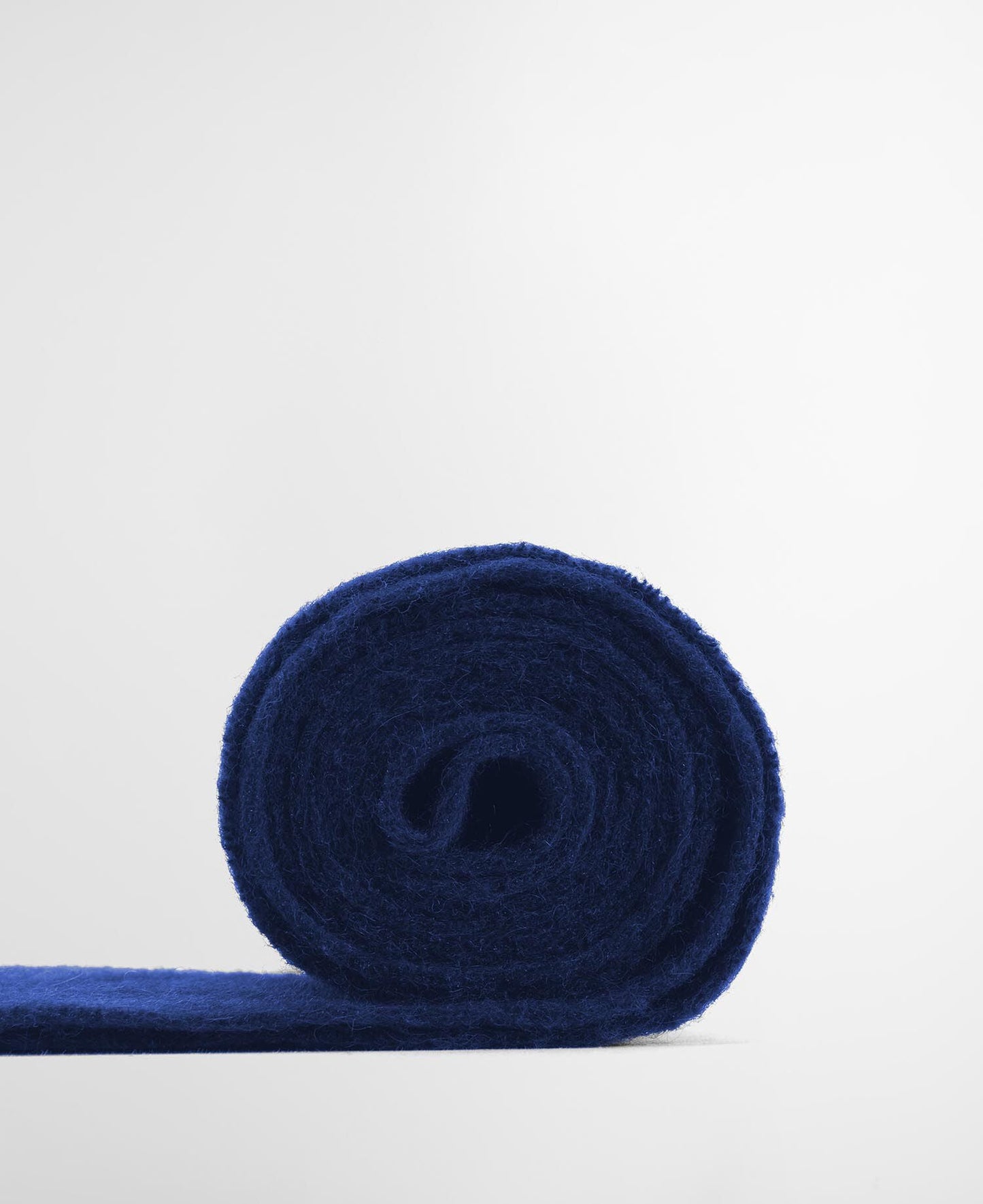 Barbour Plain Lambswool Scarf in Navy - fabric detail