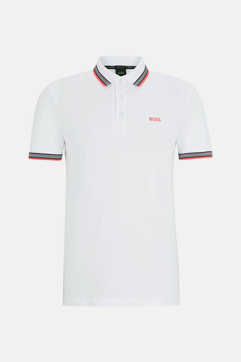 Hugo Boss Cotton-Piqué Polo Shirt With Contrast Logo - Natural boss-50469055-103-natural