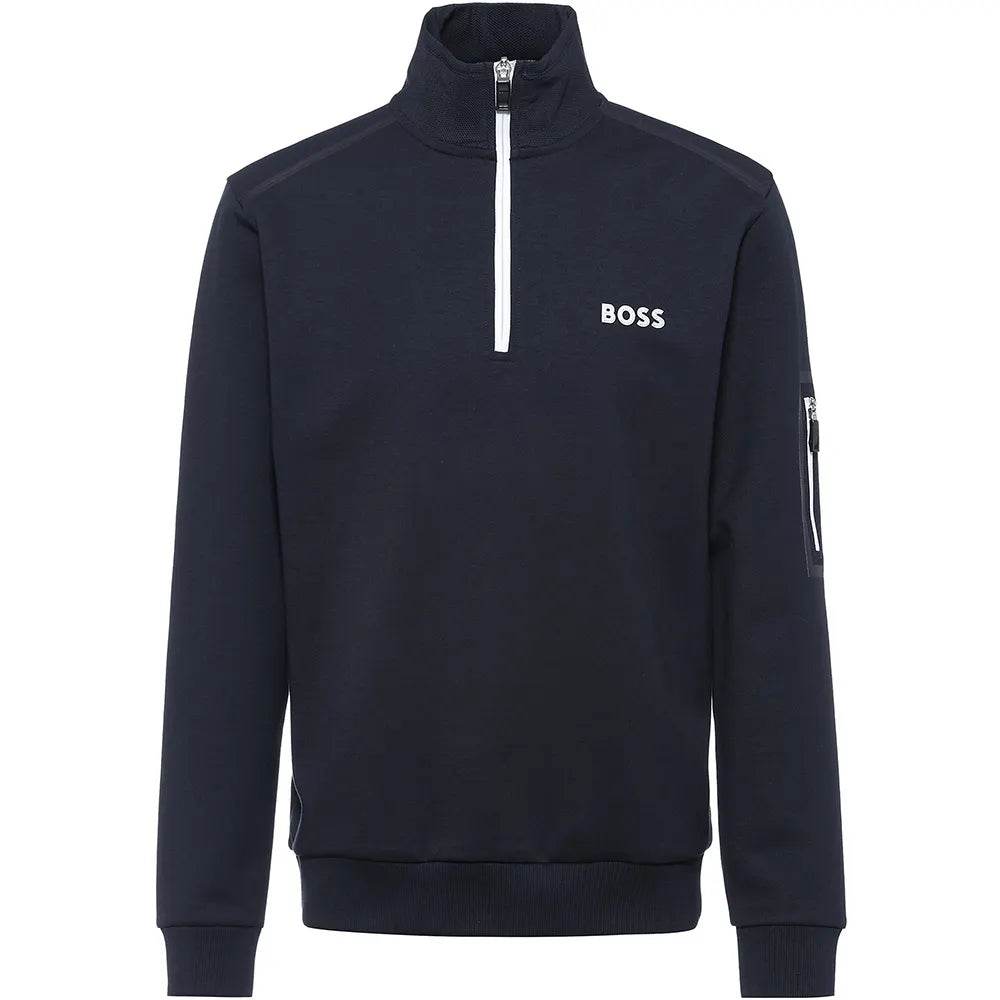 Hugo boss sweatshirt blue sale