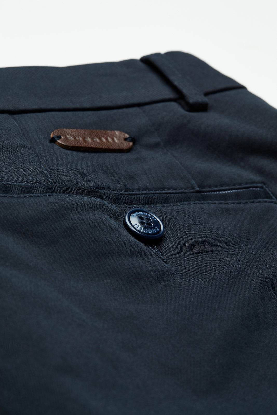 Bugatti Modern Fit Flat-front Chinos 4220 16224 - Navy bug_4220_16224_390_add1-b_a7b6cb7a-999f-4072-a3ec-39767736de90