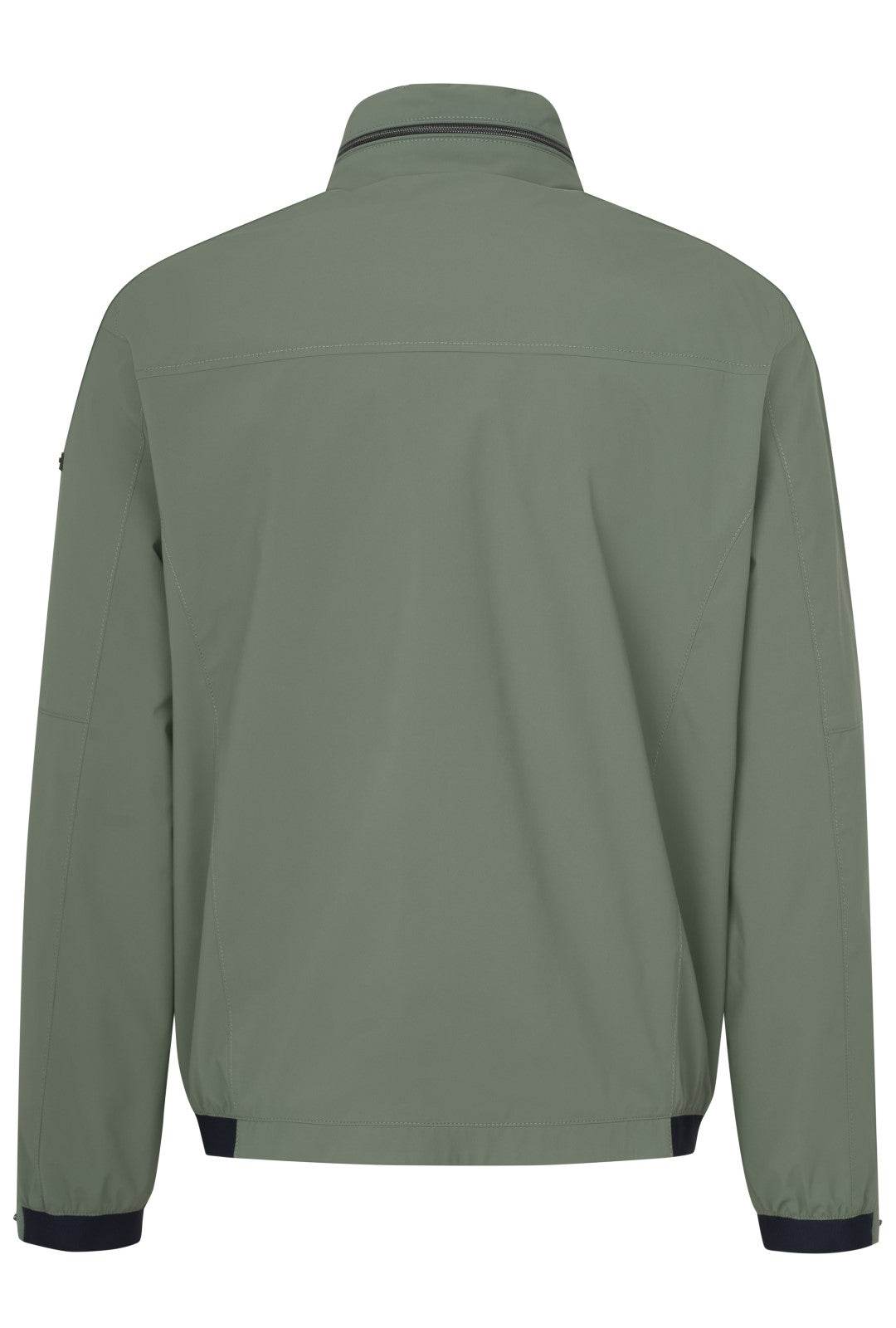 Bugatti Bomber Jacket With Stowable Hood - Moss Green bug_573100_51031_150_b