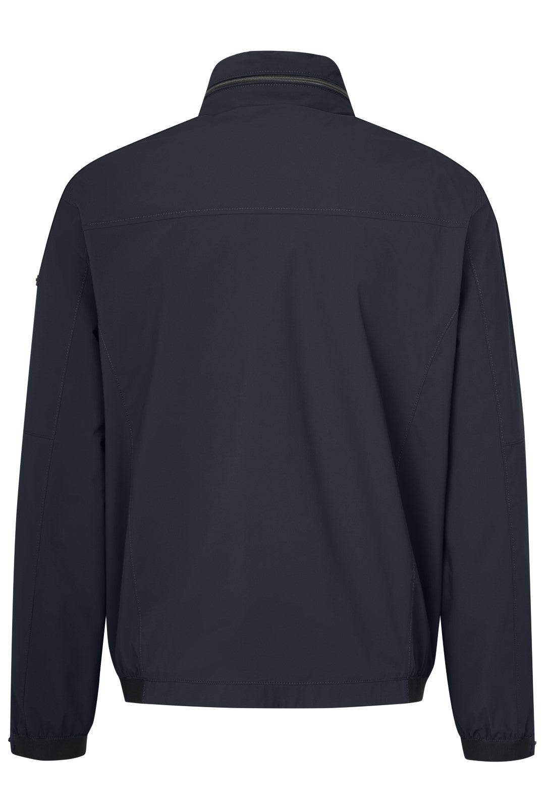 Bugatti Bomber Jacket With Stowable Hood - Navy bug_573100_51031_390_b