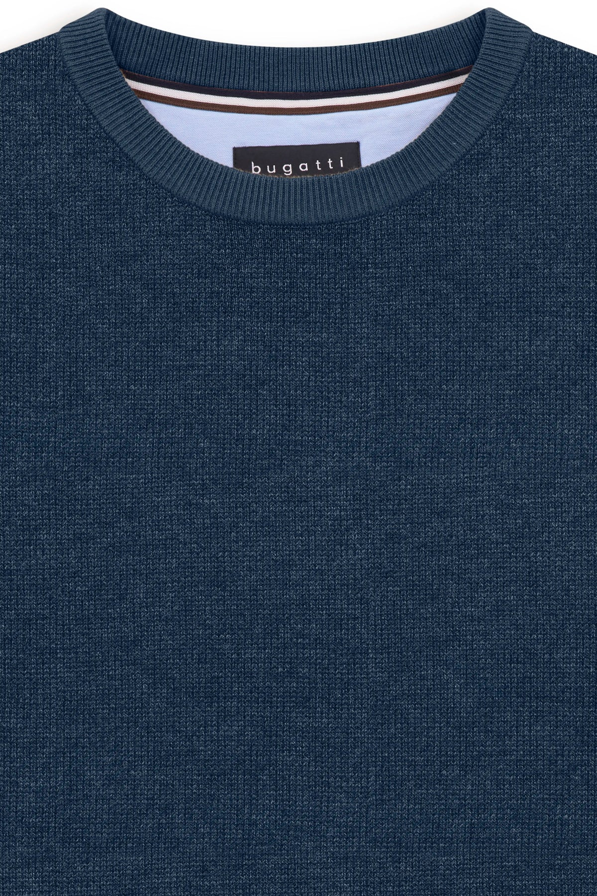Bugatti 7400 Cotton Crew Neck Jumper - Navy bug_7400_25529F_370_add1