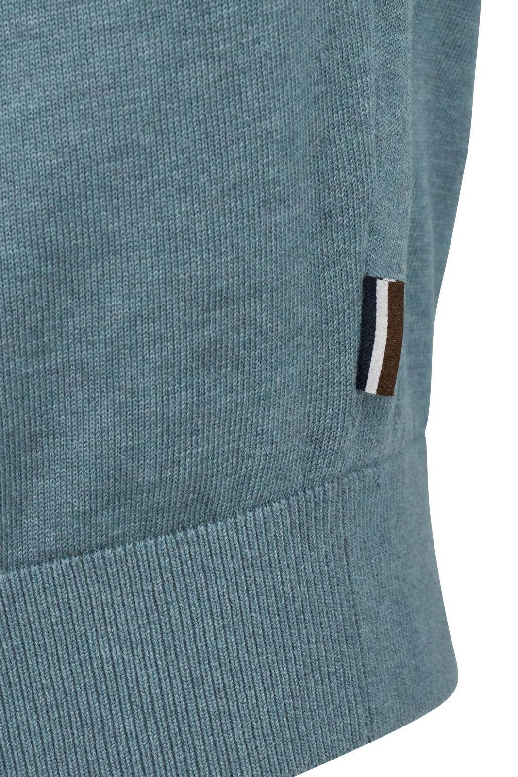 Bugatti Half-zip sweater 7500 75510c - Bottle Green bug_7500_75510C_550_add1-c