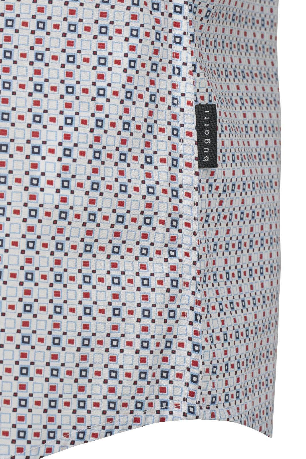 Bugatti Casual Shirt Short Sleeve 9450 78611c - Red Multi bug_9450_78611C_950_add1-b
