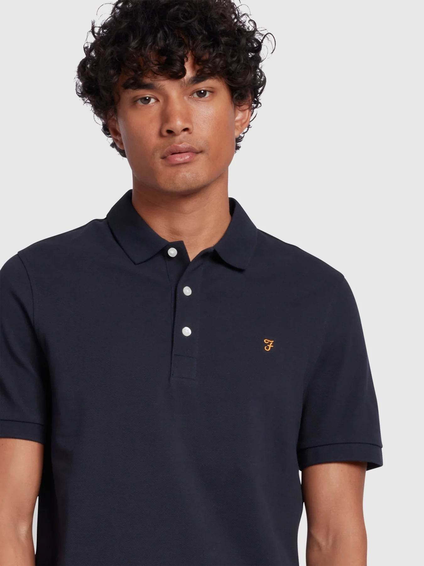 Farah Blanes Organic Cotton Polo Shirt - True Navy f4ksb068_412_alt4_1_1800x1800_e38ad315-c58a-41a4-a2d6-ff9ed2414a0a