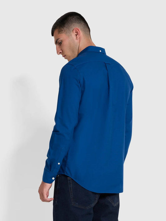 Farah Brewer Slim Fit Organic Cotton Oxford Shirt - Blue Peony f4wsb060_492_alt3_1800x1800_70ab4de1-9172-4e42-8443-44e9a52f5b73