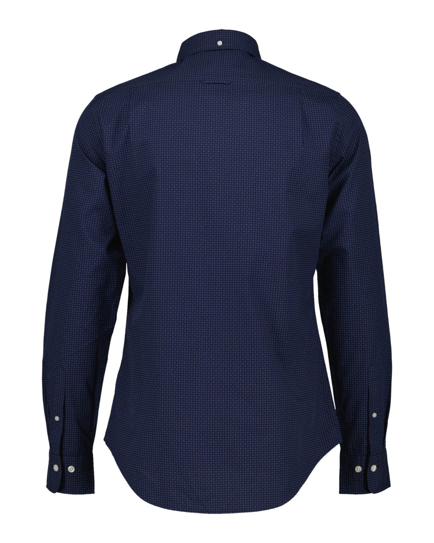Gant Slim Micro Print Shirt - Evening Blue gant_3240161_433-2