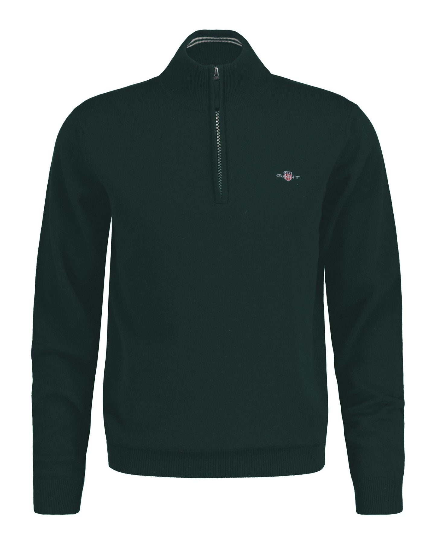 Gant Superfine Lambswool Half Zip - Tartan Green gant_87213_5-1