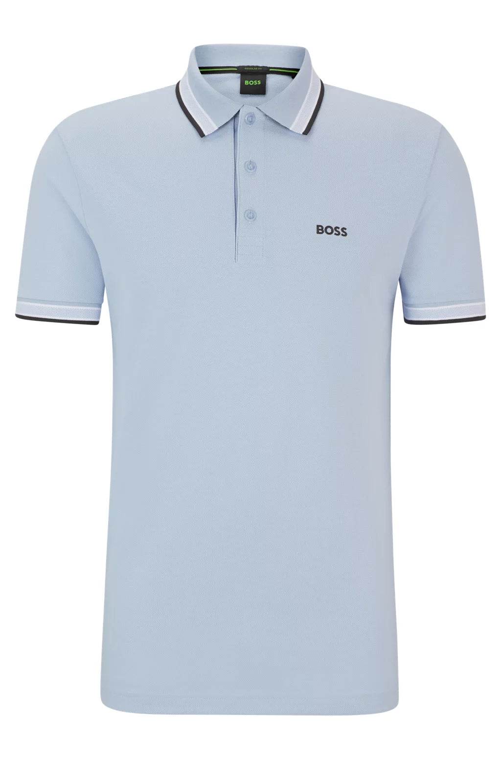 Hugo Boss Cotton-Piqué Polo Shirt With Contrast Logo - Bright Purple hbeu50469055_527_100