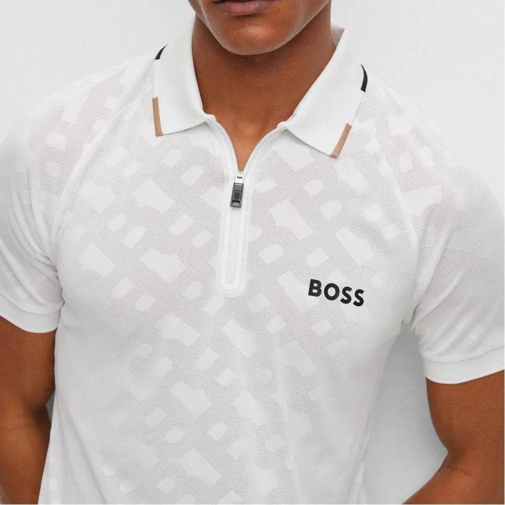 Hugo Boss Philix MB 2 Slim Polo - White hbeu50494527_100_340