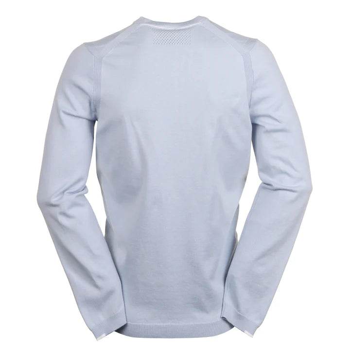 Hugo Boss Cotton-blend Regular-fit Sweater With Logo Print - Light blue hbeu50498539_527-2_e581824f-3306-4c34-835e-e6f5a41f34f3