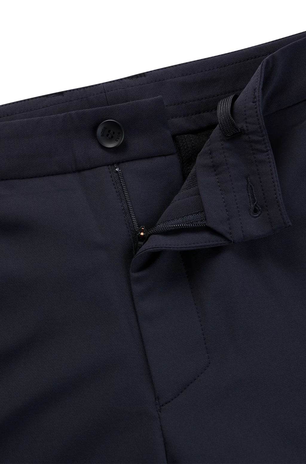 Hugo Boss Slim-fit Shorts In Easy-iron Four-way Stretch Fabric - Dark Blue hbeu50504392_402_240