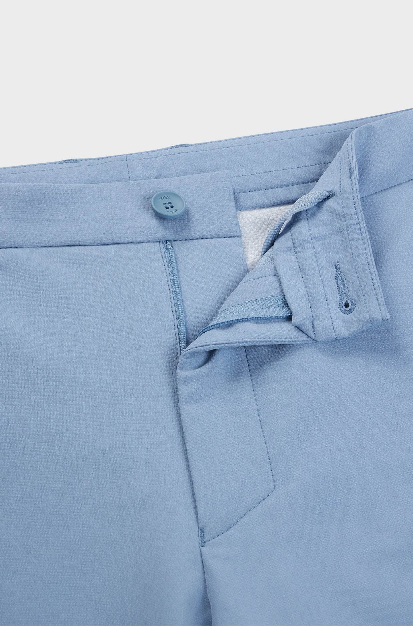 Hugo Boss Slim-fit shorts in easy-iron four-way stretch fabric - Open Blue hbeu50504392_498_240
