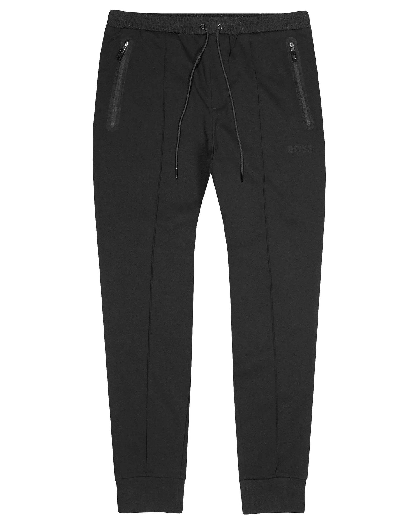Hugo Boss Coton-Blend Tracksuit Bottoms With Pixelated Details - Black hbeu50505320_000_100