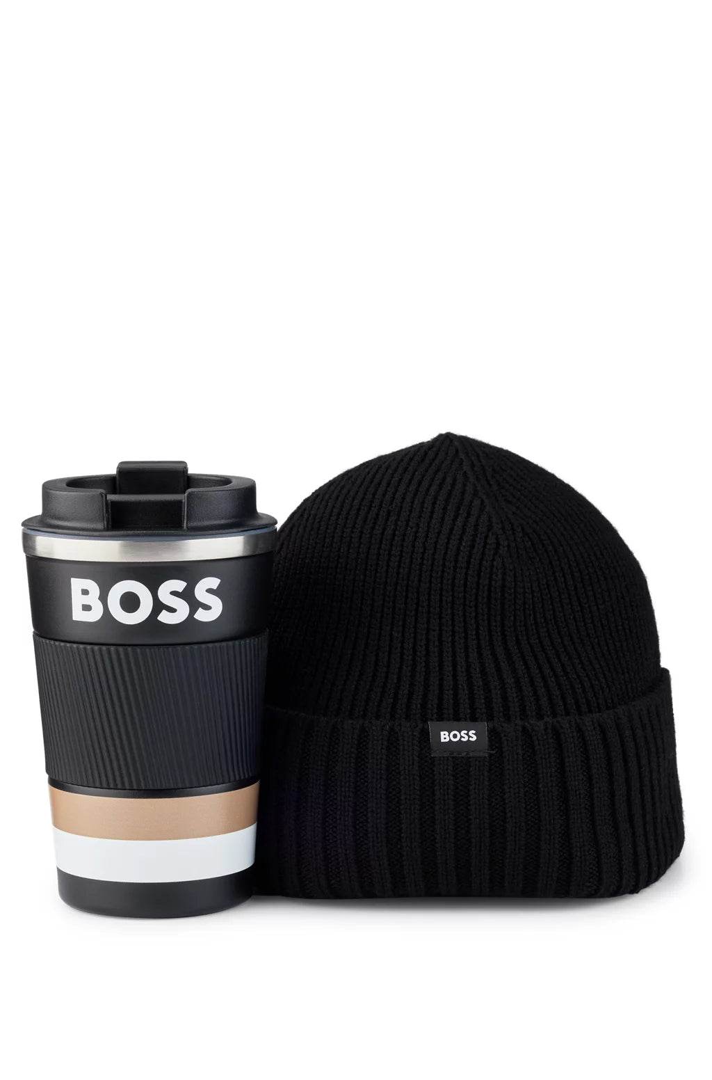 Gift-boxed Travel Mug And Beanie Hat Set - Black hbeu50513678_001_240-3
