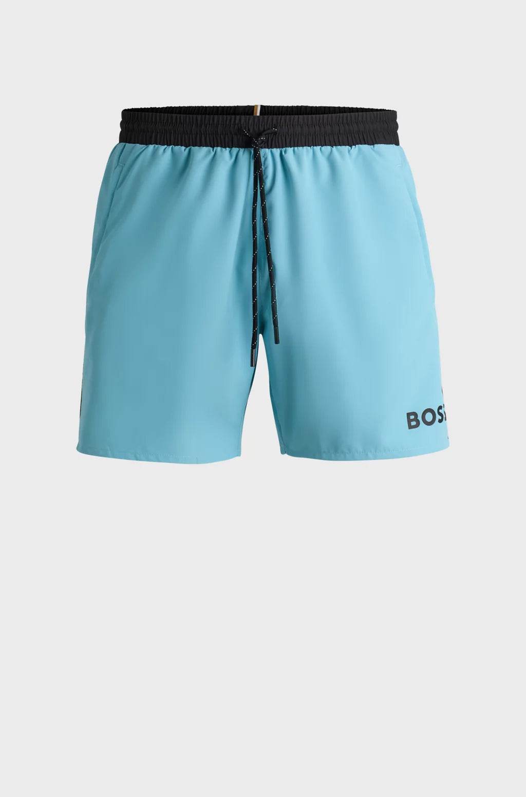 Hugo Boss Quick-drying Swim Shorts With Contrast Details - Light Blue hbeu50514429_455_100