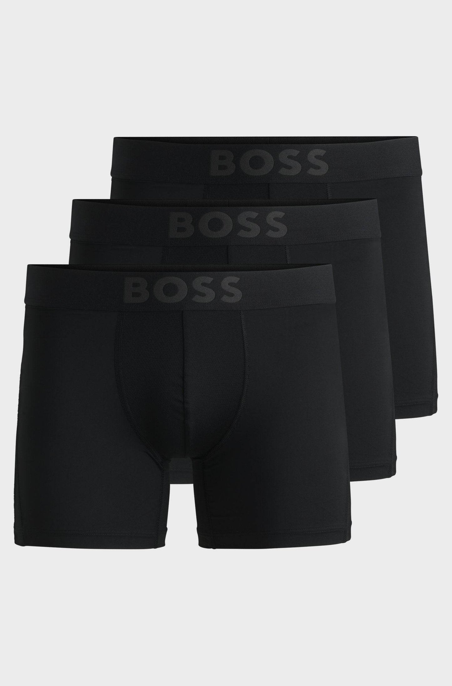 Hugo Boss Three-pack Of Stretch-mircofibre Boxer Briefs - Black hbeu50517814_001_100
