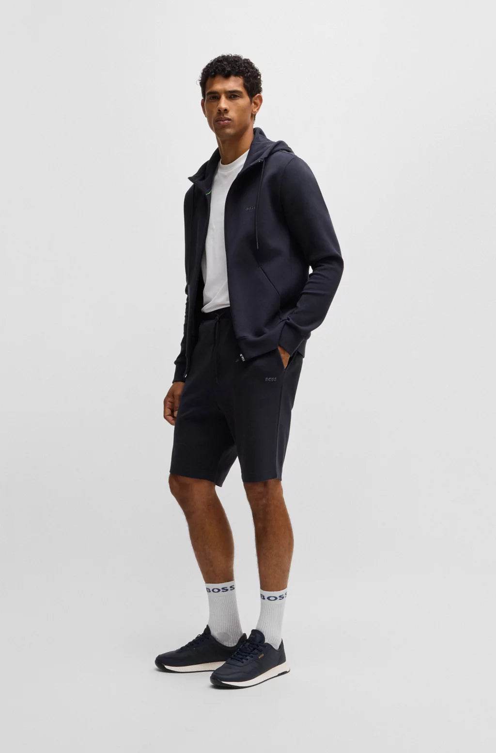 Hugo Boss Ttnm Evo Trainers With Ridged Outsole - Dark Blue hbeu50523180_401_300