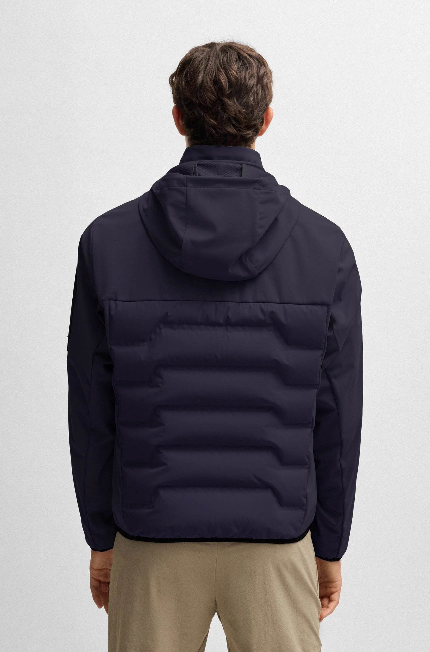 Hugo Boss Water-repellent Down Jacket With Lightweight Wadding - Dark Blue hbeu50531393_402-2