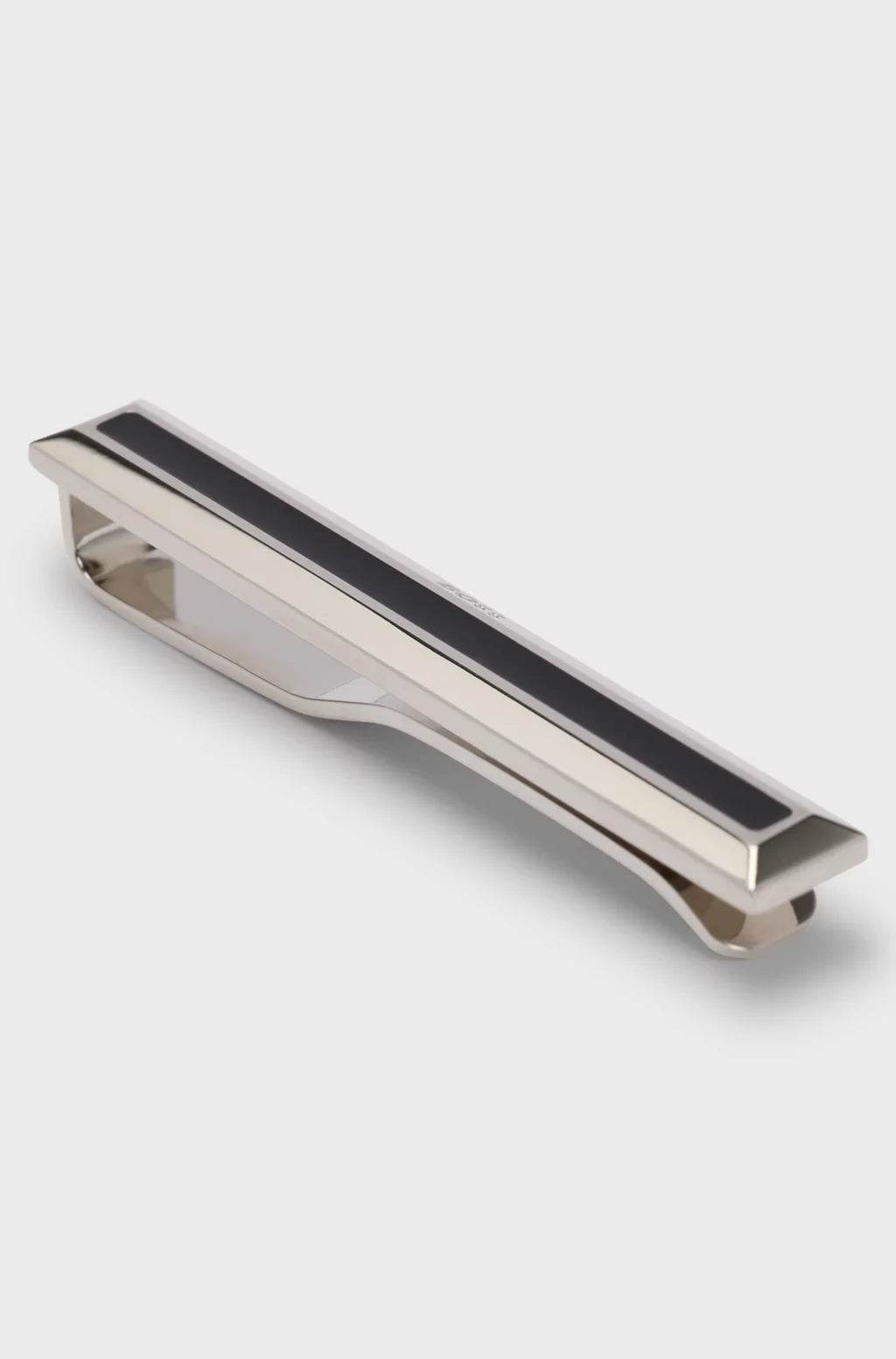 Hugo Boss Brass Tie Bar With Black Enamel Insert - Black hbeu50538550_001_200