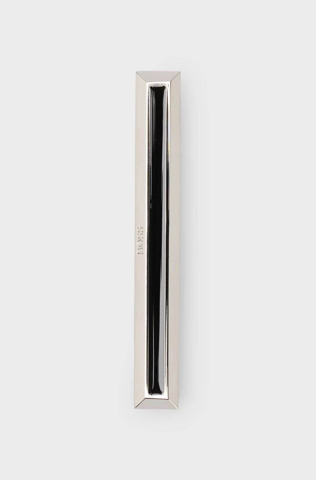 Hugo Boss Brass Tie Bar With Black Enamel Insert - Black hbeu50538550_001_241