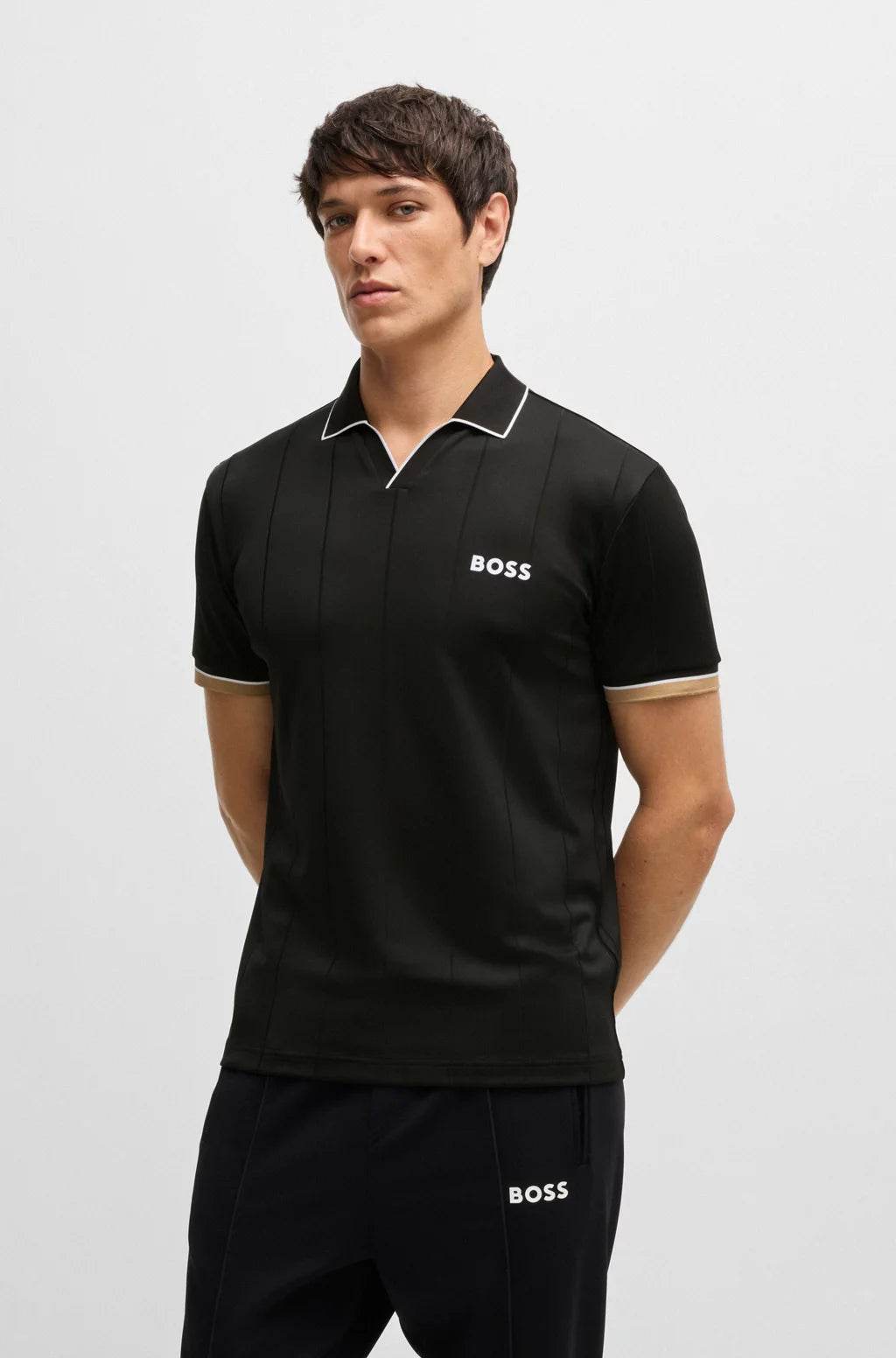 Hugo Boss X Matteo Berrettini Active Polo Shirt With Four Hugo Boss X Matteo Berrettini Active Polo Shirt With Four