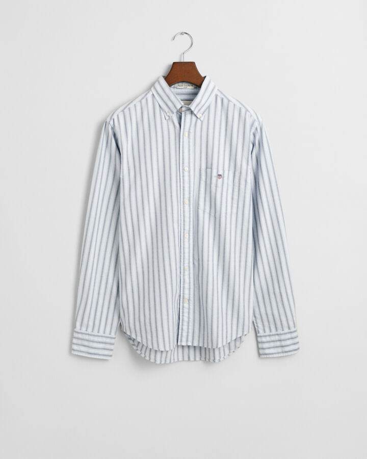 Gant Regular Fit Classic Striped Oxford Shirt - Light Blue time__1725459018__202404-3250010-455-flat-fv-1