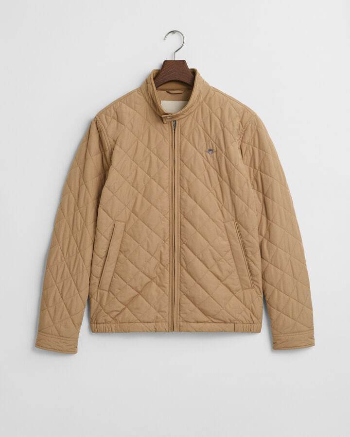 Gant Quilted Windcheater - Dark Khaki time__1730731517__202501-7006340-248-flat-fv-1