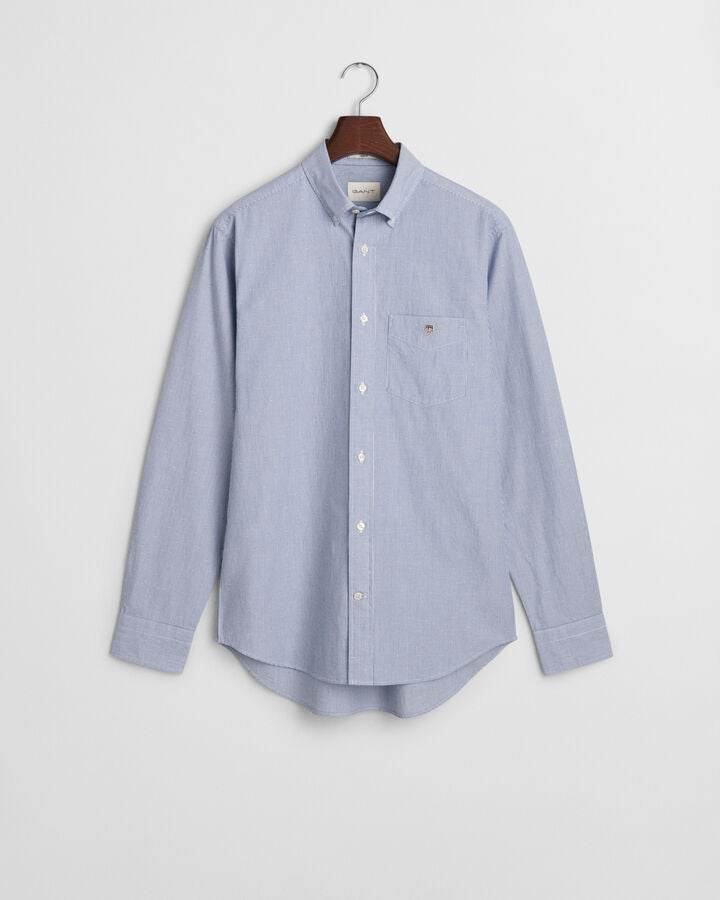 Gant Regular Fit Striped Dobby Dot Shirt - Collage Blue time__1731534607__202501-3250081-436-flat-fv-1_1
