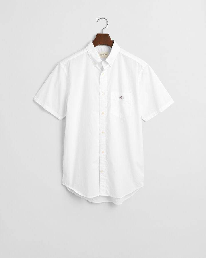 Gant Regular Fit Classic Poplin Short Sleeve Shirt - White time__1732260915__202501-3000101-110-flat-fv-1